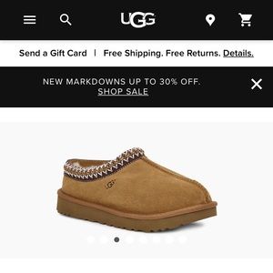 UGG slippers new in box, never worn